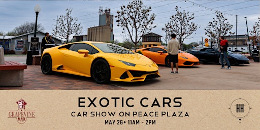 Exotic Car Show on Peace Plaza primary image