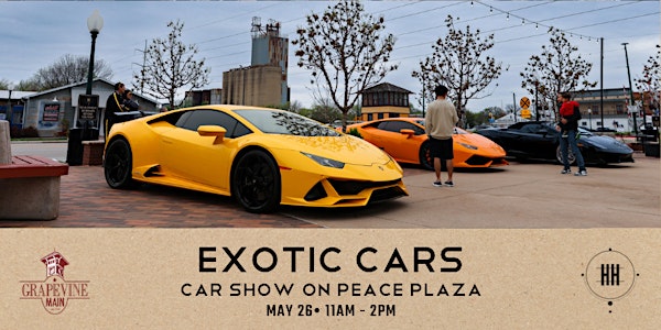 Exotic Car Show on Peace Plaza