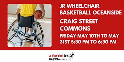 Primaire afbeelding van Jr Wheelchair Basketball Oceanside
