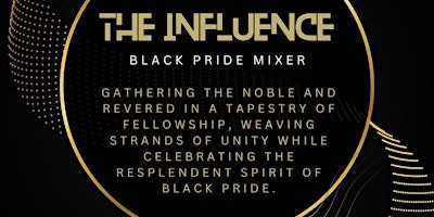 Imagen principal de The Influence "Black Pride Mixer"