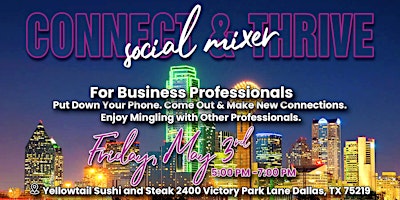 Image principale de Connect & Thrive Social Mixer For Business Professionals