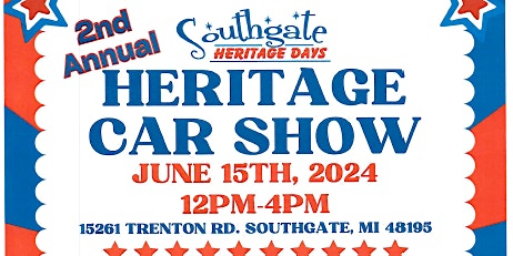 2nd Annual Heritage Car Show! primary image