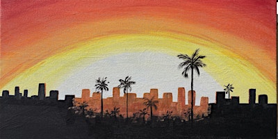 Immagine principale di City Sunset Paint and Sip Event- Curated Wines LA 