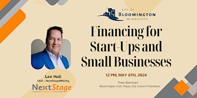 Imagem principal do evento Financing For Start-Ups and Small Businesses