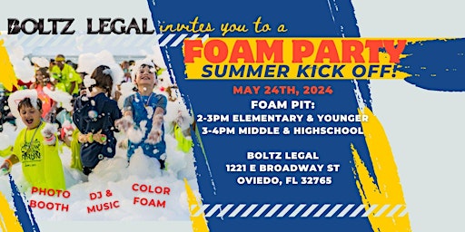 Kick off summer break with a FREE Ultimate Foam Party! primary image