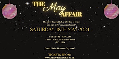 Imagem principal do evento The May Affair - Disco Dance Club