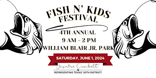Imagem principal do evento Rep. Crockett's 4th Annual Fish N' Kids Festival