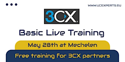 Imagem principal de 3CX Live Basic Technical Training  - 28th May 2024 - Mechelen