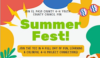 Primaire afbeelding van El Paso County 4-H - Summer Fest!