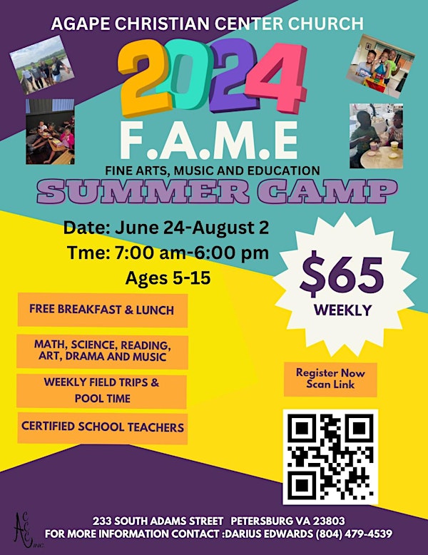 F.A.M.E  Summer Camp