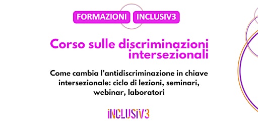 Corso sulle discriminazioni intersezionali primary image