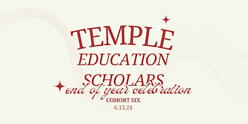 Temple Education Scholars End of Year Celebration primary image