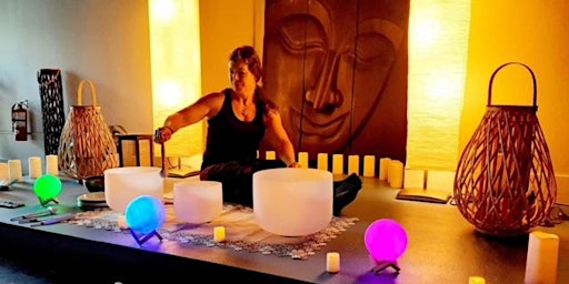 Imagem principal do evento Sound Bath Meditation with Singing Bowls for New Moon