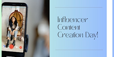 Imagem principal de Influencer Content Creation Day!