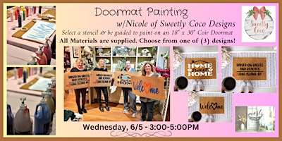 Imagem principal de Doormat Painting with Nicole of Sweetly Coco Designs