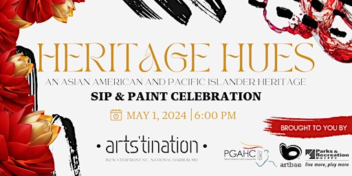 Immagine principale di Heritage Hues: An AAPI Sip & Paint Celebration 