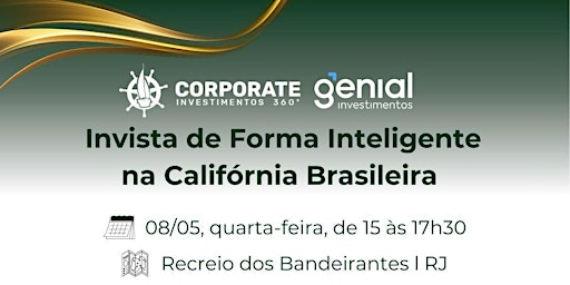 Primaire afbeelding van Invista de Forma Inteligente na Califórnia Brasileira