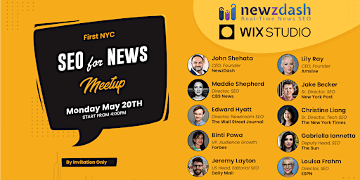 Image principale de SEO for NEWS Meetup - NYC