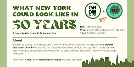 Immagine principale di What New York Could Look Like in 50 Years An Earth Month Reflection Event 