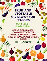 Primaire afbeelding van FRUIT AND VEGETABLE GIVEAWAY FOR SENIORS