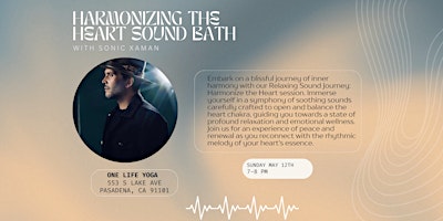Imagem principal do evento Relaxing Sound Journey: Harmonize the Heart with Gustavo Galindo