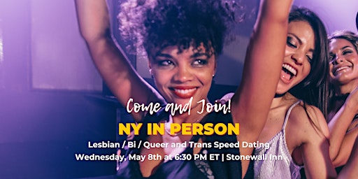 Imagen principal de New York In Person Queer and Trans Speed Dating
