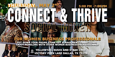 Imagem principal do evento Connect & Thrive Social Mixer For Women Business Professionals