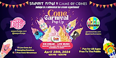 Cone Carnival Pop-Up: Presented by Game Of Cones & Seaport Fudge Factory primary image