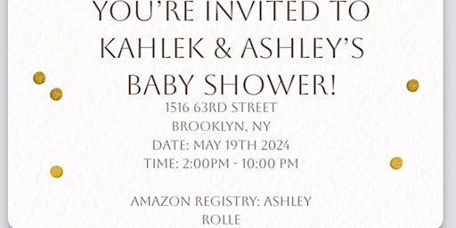 Kahlek & Ashley’s Baby Shower primary image