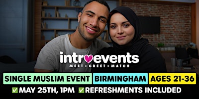 Muslim Marriage Events Birmingham - Ages 21-36 primary image