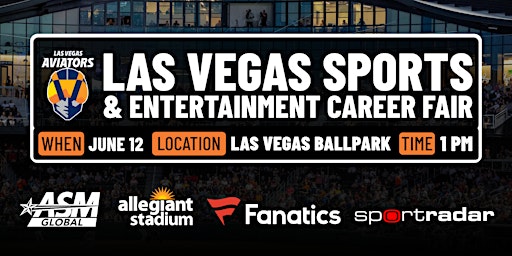 Imagem principal do evento 2024 Las Vegas Sports & Entertainment Career Fair