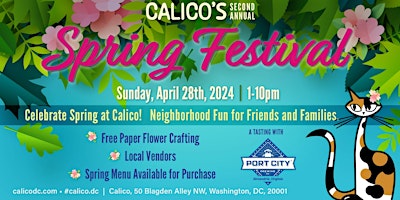 Primaire afbeelding van Calico's 2nd Annual Spring Fest