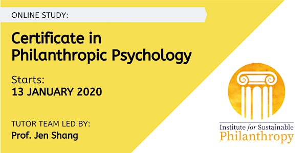 Certificate in Philanthropic Psychology