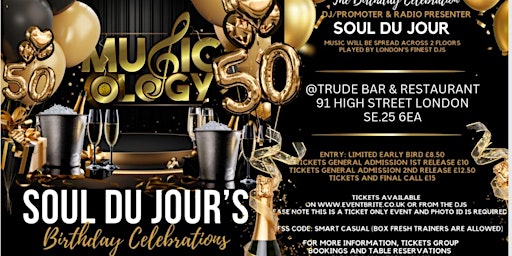 Musicology - Soul Du Jour's Birthday Celebration primary image