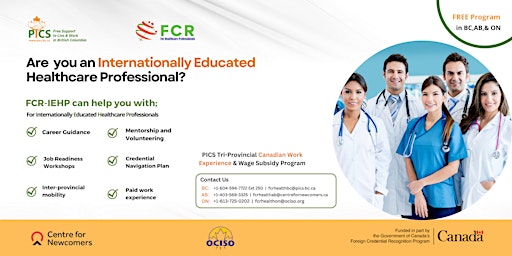 Imagem principal de FCR For Internationally Educated HealthCare Professional