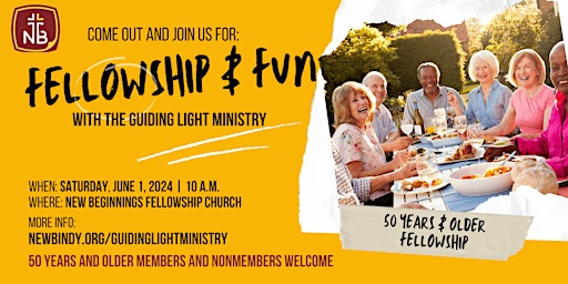 Image principale de Fellowship & Fun with the Guiding Light Ministry at NBFC