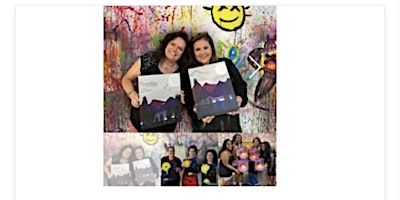 Imagem principal do evento $10 pre stencil canvases! Create your OWN sip N paint  party (BYOB)