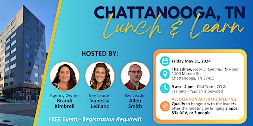 Chattanooga, TN Lunch & Learn - 5/31 primary image