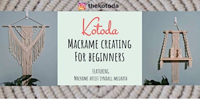 Image principale de Kotoda - Boho  single pot hanger w macrame artist  Lyndall McGrath  $110pp