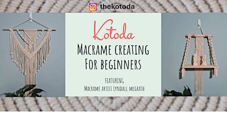 Kotoda - Boho  single pot hanger w macrame artist  Lyndall McGrath  $110pp primary image