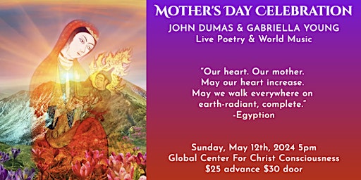 Image principale de Mother's Day Celebration, Sunday May 12, 2024