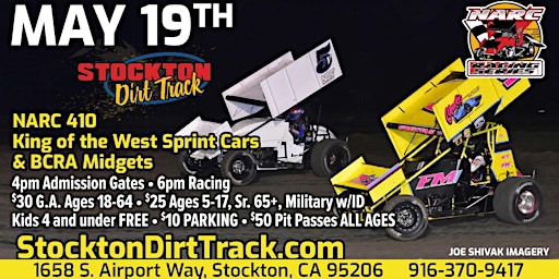 NARC 410 King of the West Sprint Cars & BCRA Midgets primary image