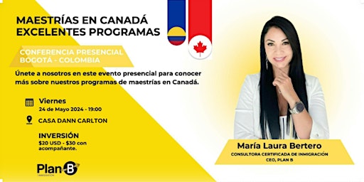 Imagem principal do evento Maestrías en Canadá - Bogotá