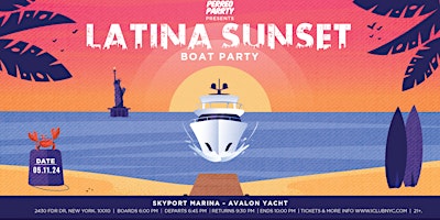 Latina+Sunset+Boat+Party+Yacht+Cruise+iBoatNY