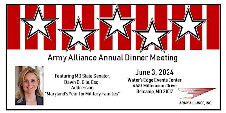 Annual Army Alliance Dinner June 3, 2024