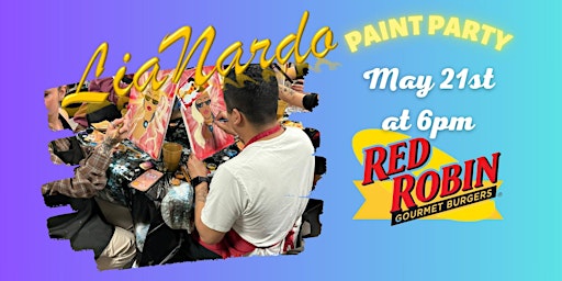 Imagen principal de Paint Party with LiaNardo Mobile Paint & Sip at Red Robin