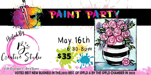 Paint Party- Flower Vase primary image