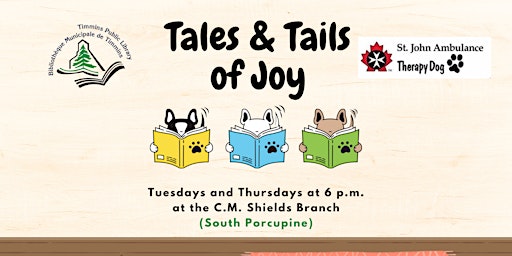 Imagem principal do evento Tales & Tails of Joy (South Porcupine)