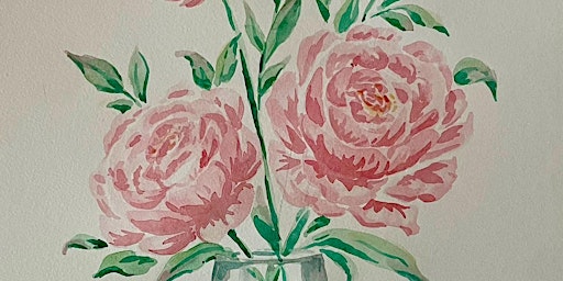 Immagine principale di Artfully Taught with Lindsee, learn to paint “Watercolor Peonies” 