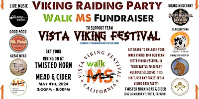 Primaire afbeelding van Walk for MS Viking Takeover of Twisted Horn Mead & Cider
